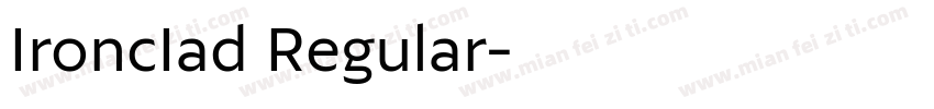 IroncIad Regular字体转换